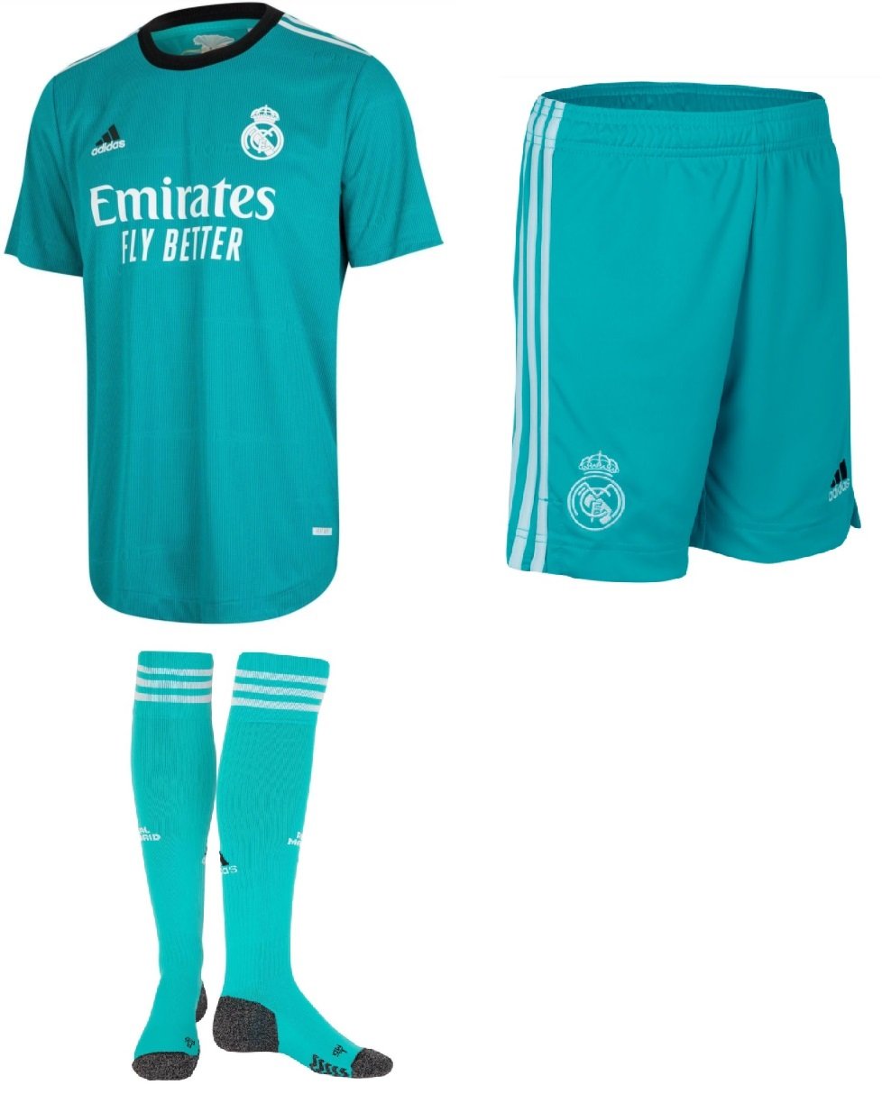 Kit adulto III Real Madrid 2021 2022 Adidas oficial